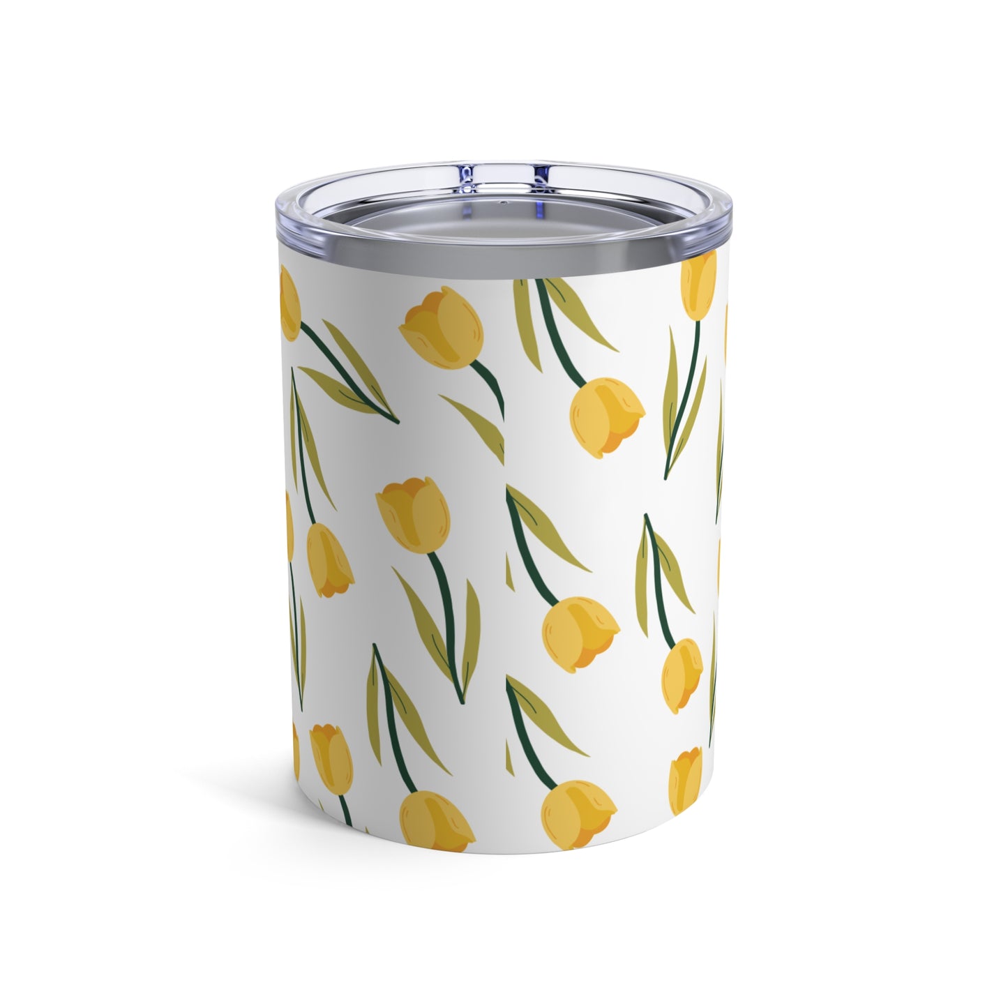 Floral Tumbler - Yellow Tulip Drinkware, Spring Decor, Gift for Her, Eco-Friendly Cup, Perfect for Picnics & Celebrations