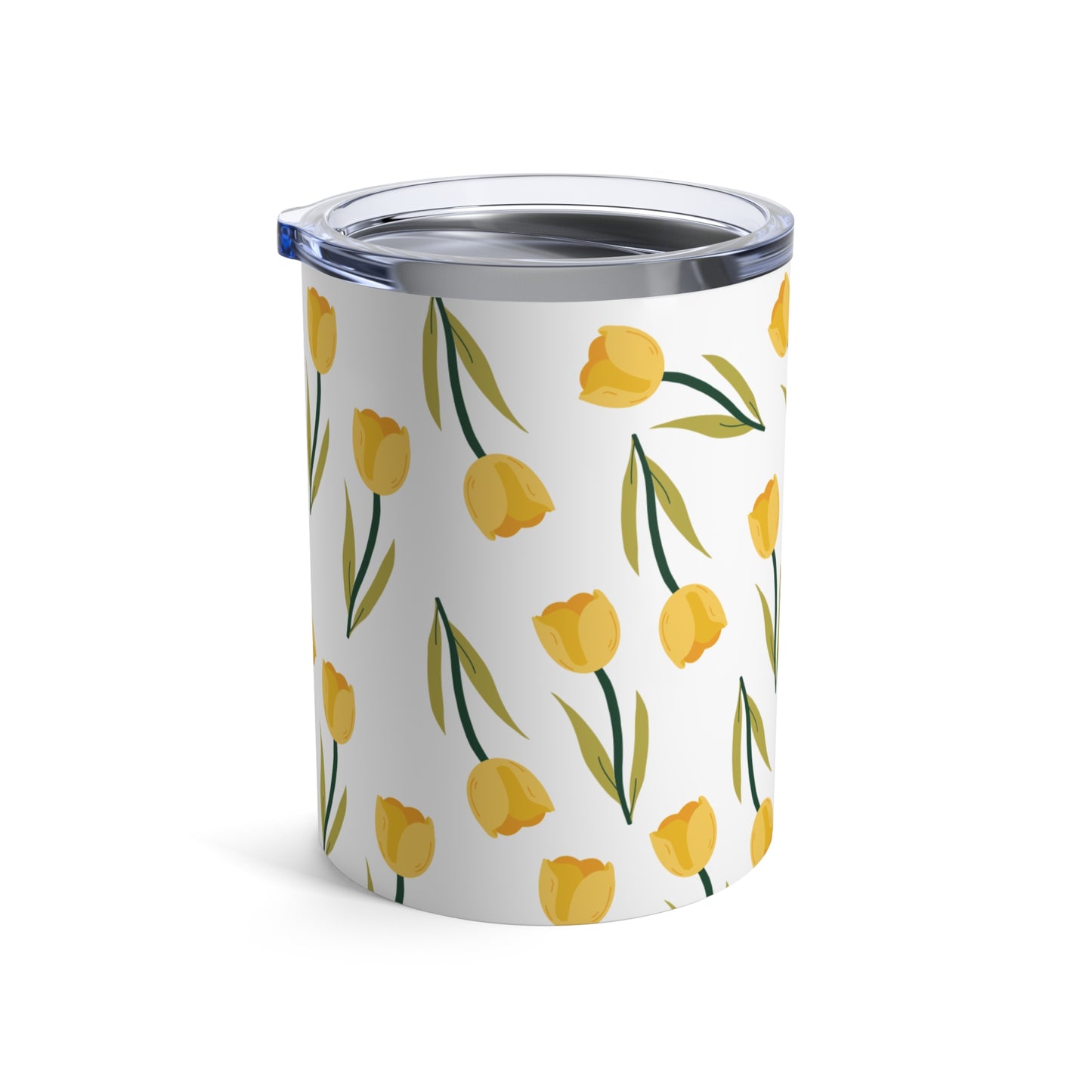 Floral Tumbler - Yellow Tulip Drinkware, Spring Decor, Gift for Her, Eco-Friendly Cup, Perfect for Picnics & Celebrations