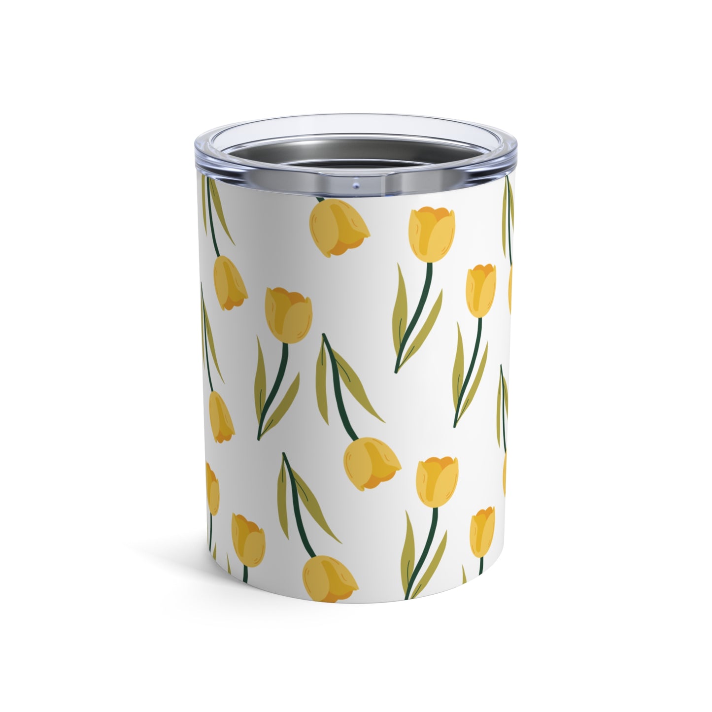 Floral Tumbler - Yellow Tulip Drinkware, Spring Decor, Gift for Her, Eco-Friendly Cup, Perfect for Picnics & Celebrations