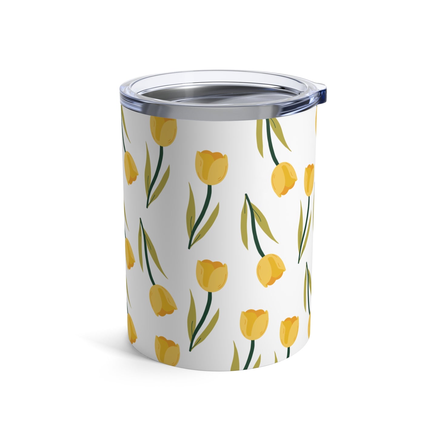 Floral Tumbler - Yellow Tulip Drinkware, Spring Decor, Gift for Her, Eco-Friendly Cup, Perfect for Picnics & Celebrations