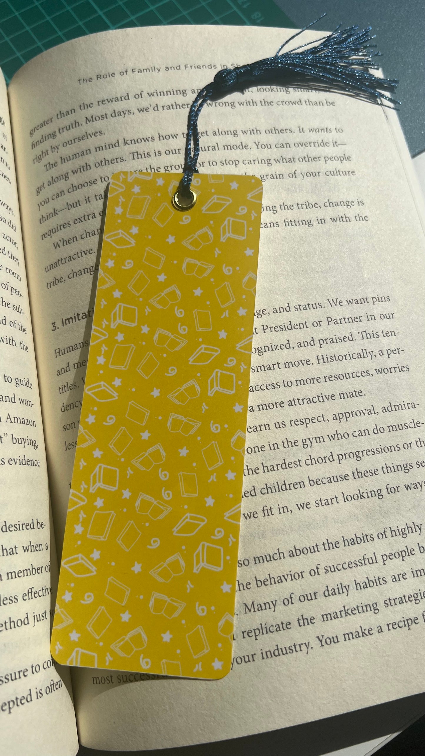 Yellow Charming Bookmark