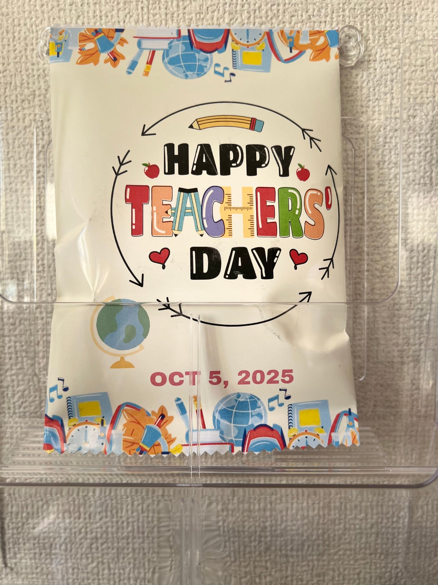 Custom Snacks bag: Teachers day