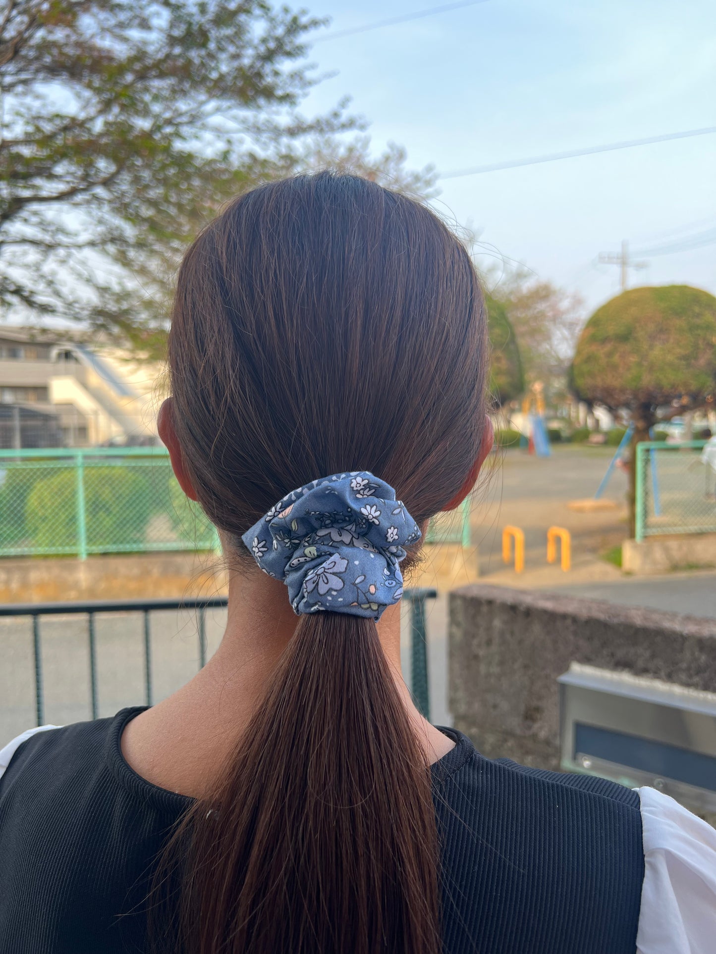Handmade Floral Scrunchie
