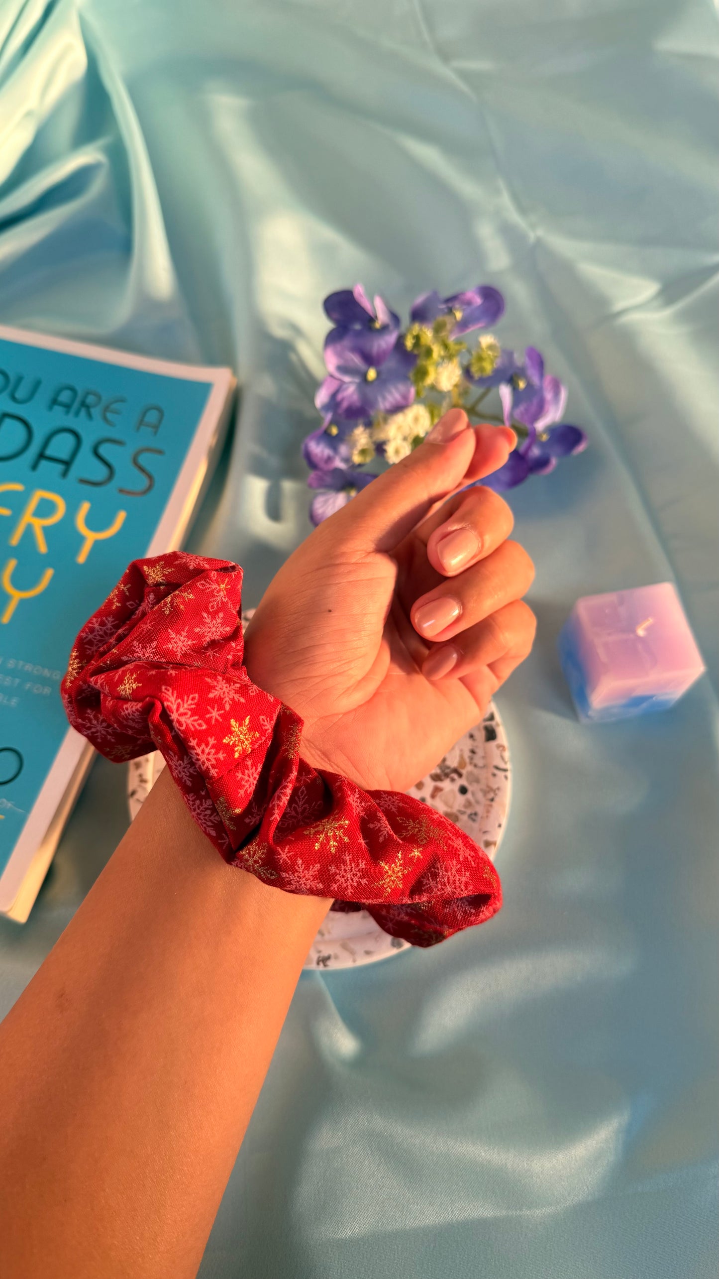 Claire Christmas scrunchie