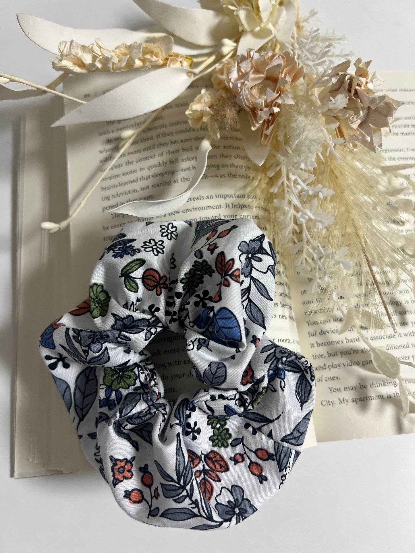 Handmade Floral Scrunchie