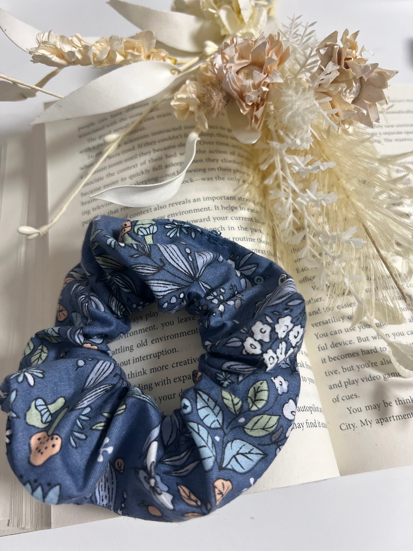 Handmade Floral Scrunchie