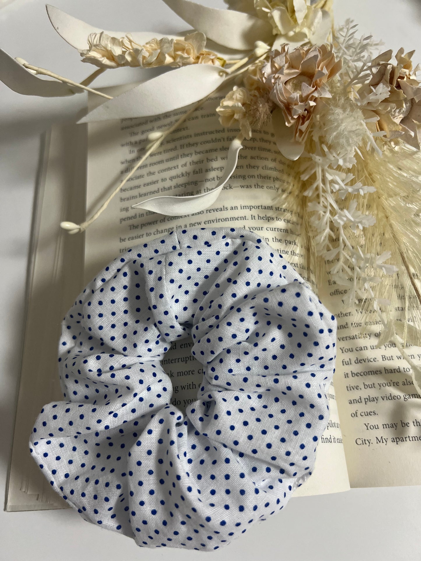 Handmade Floral Scrunchie