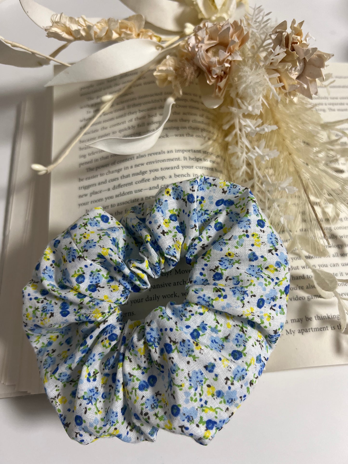 Handmade Floral Scrunchie