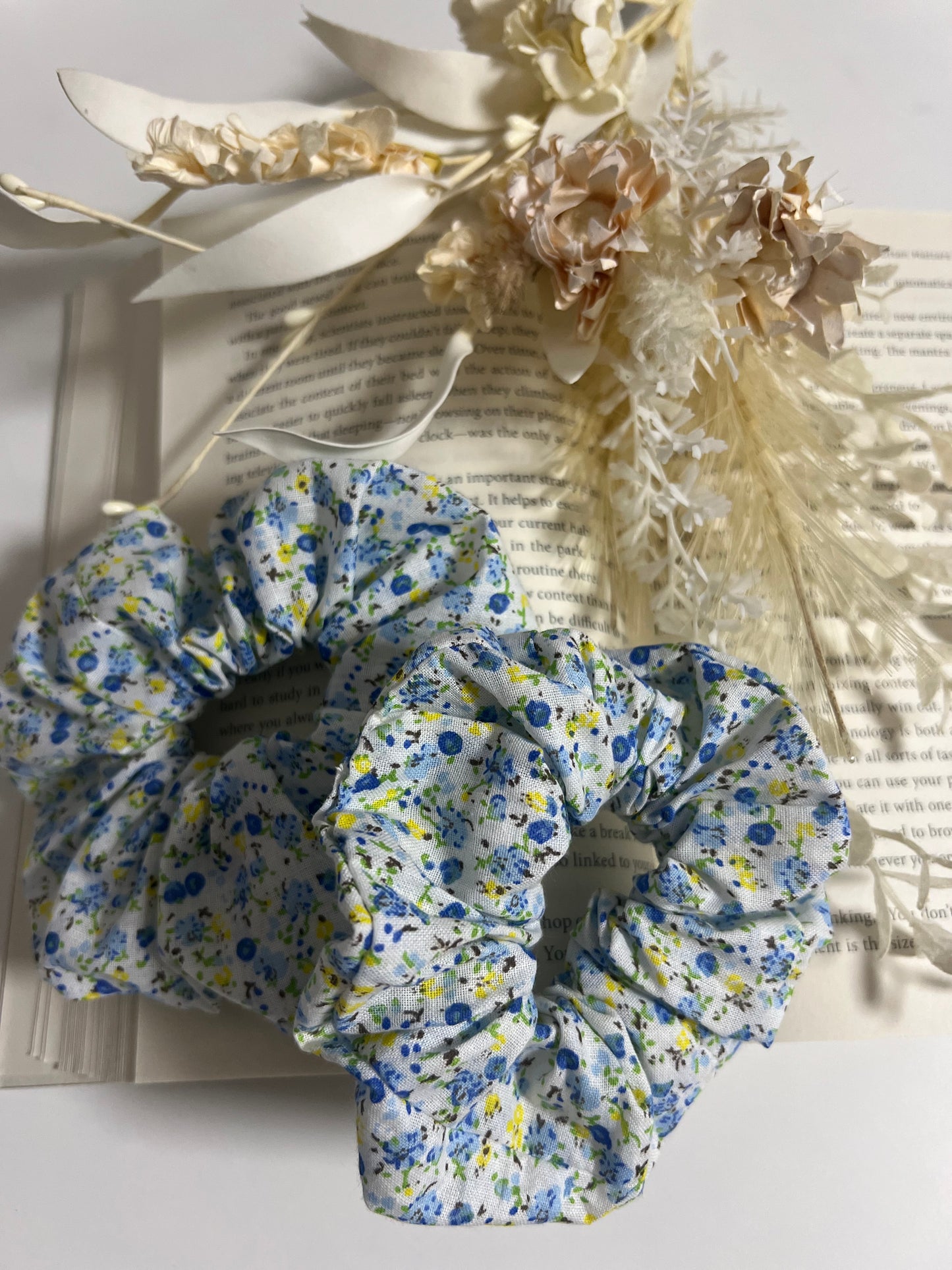 Handmade Floral Scrunchie - Sets of 2