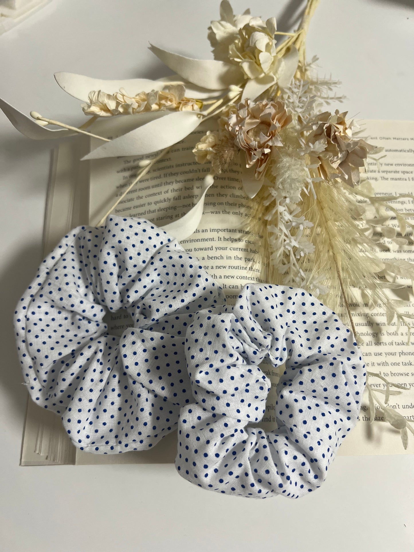 Handmade Floral Scrunchie - Sets of 2