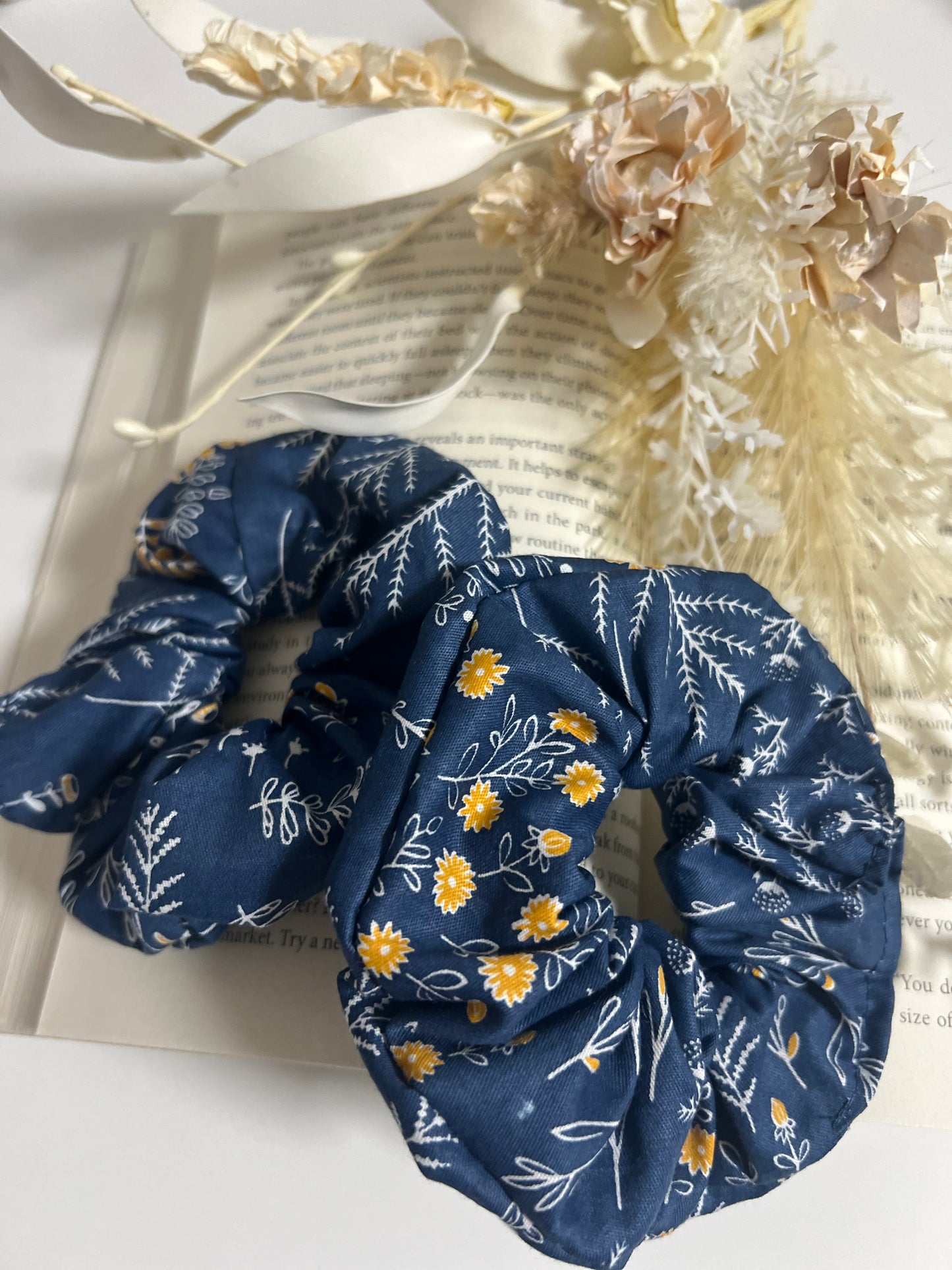 Handmade Floral Scrunchie - Sets of 2