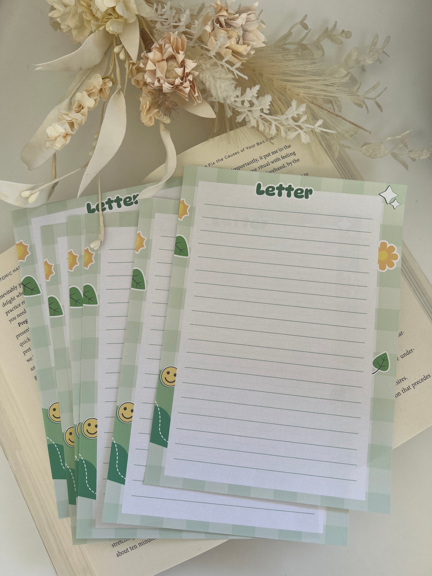 Pink, Blue and Green Letter Sets