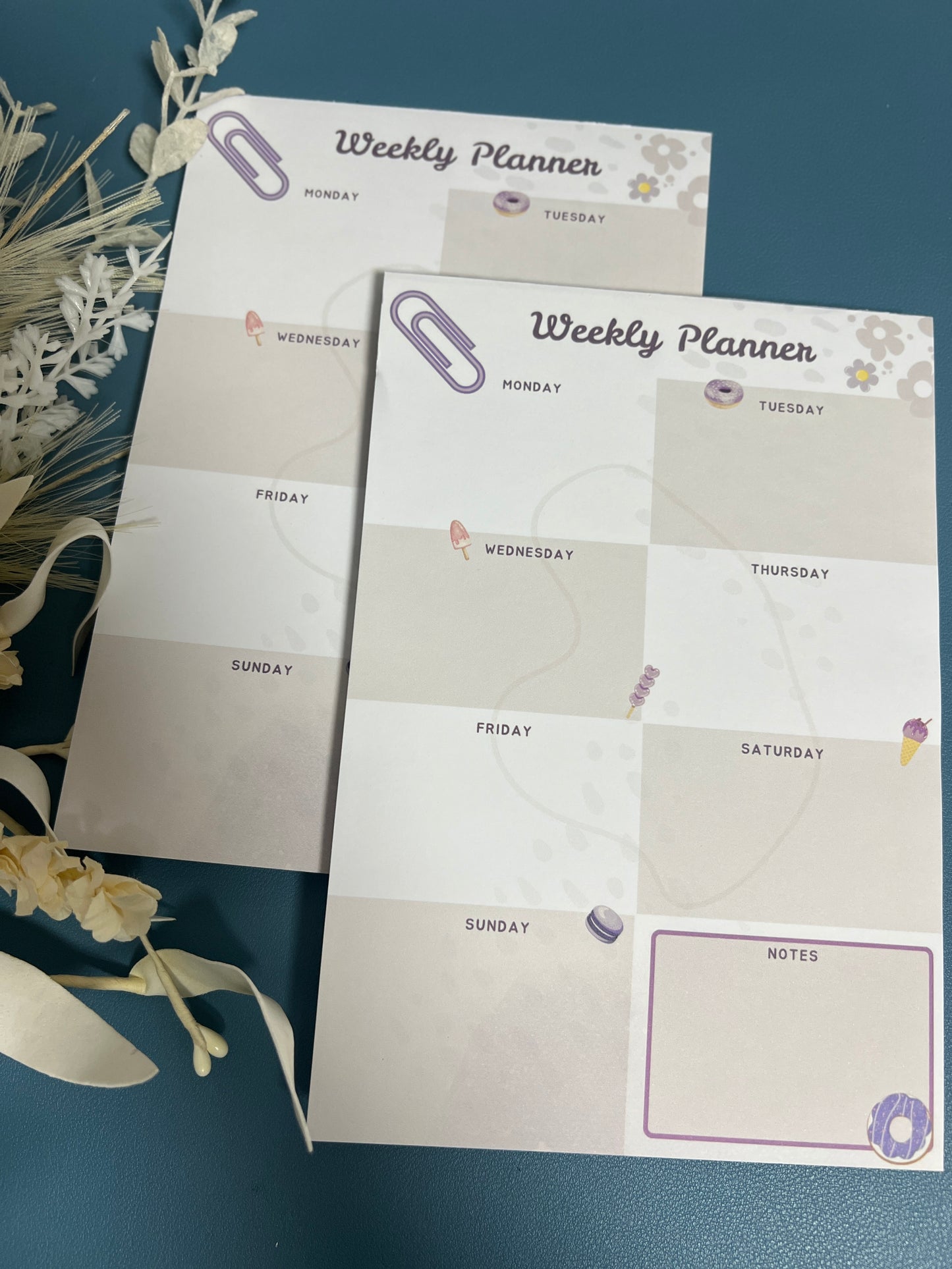 Purple Minimalistic Weekly Planner