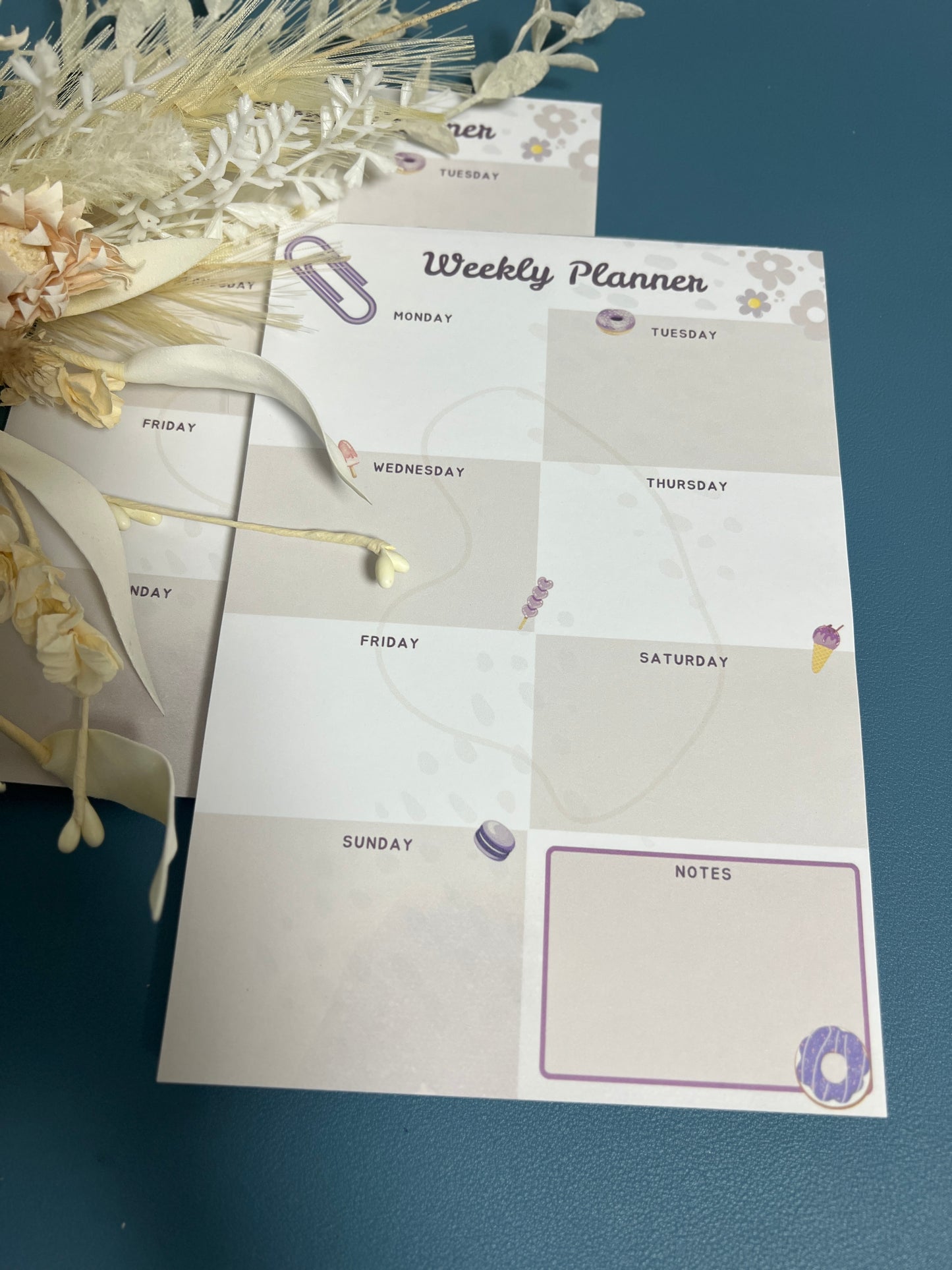 Purple Minimalistic Weekly Planner