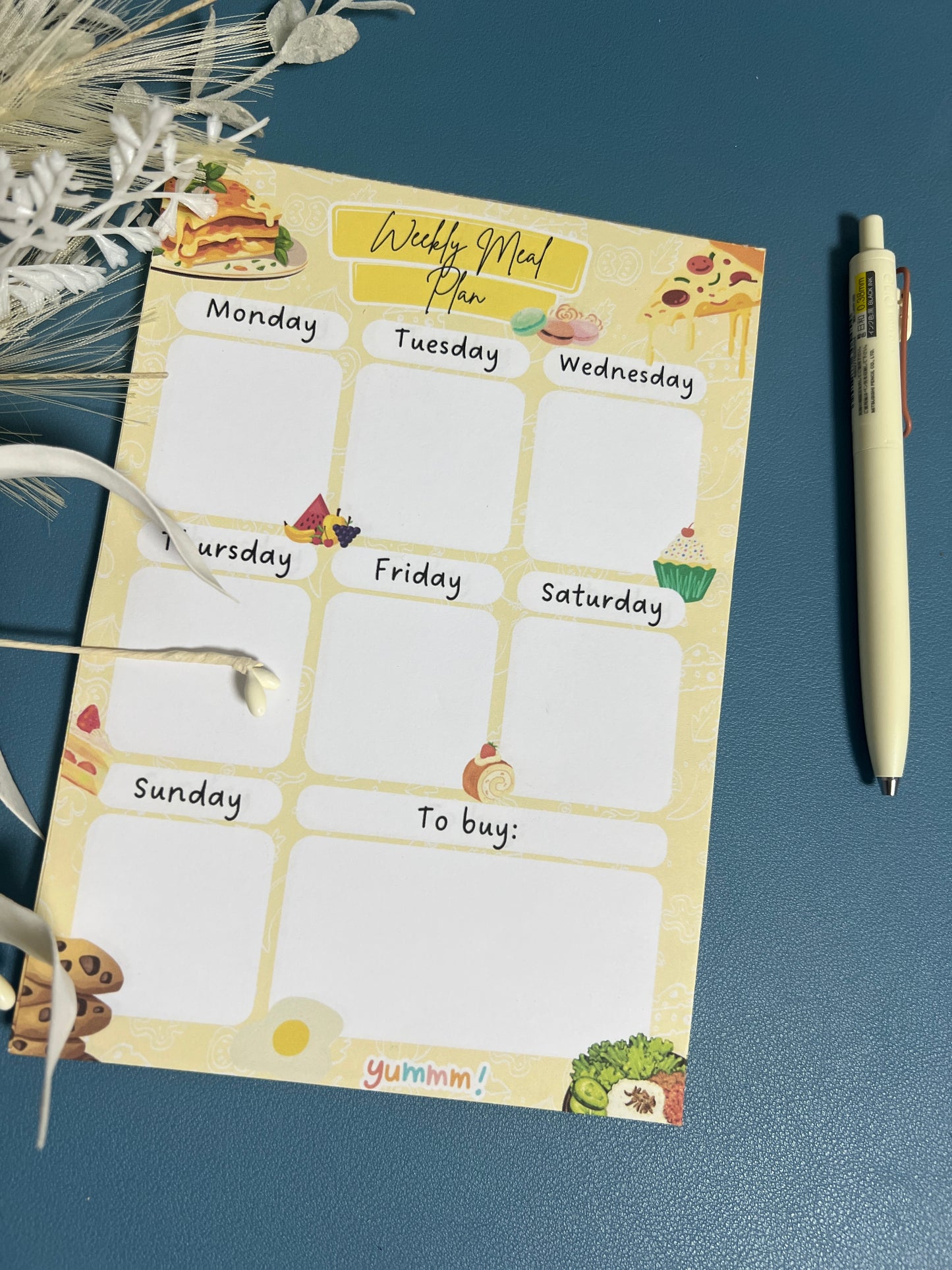 Yellow Meal Planner