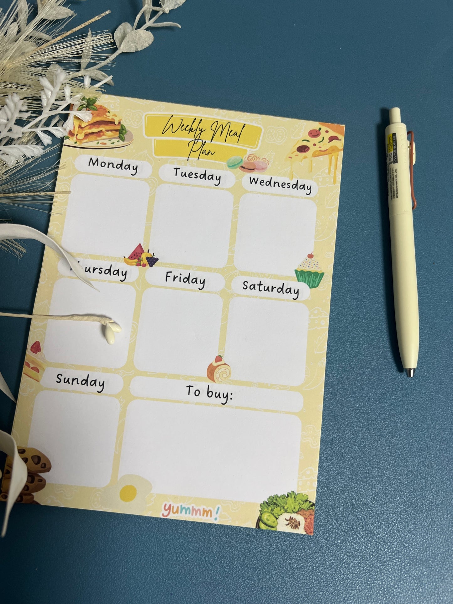 Yellow Meal Planner