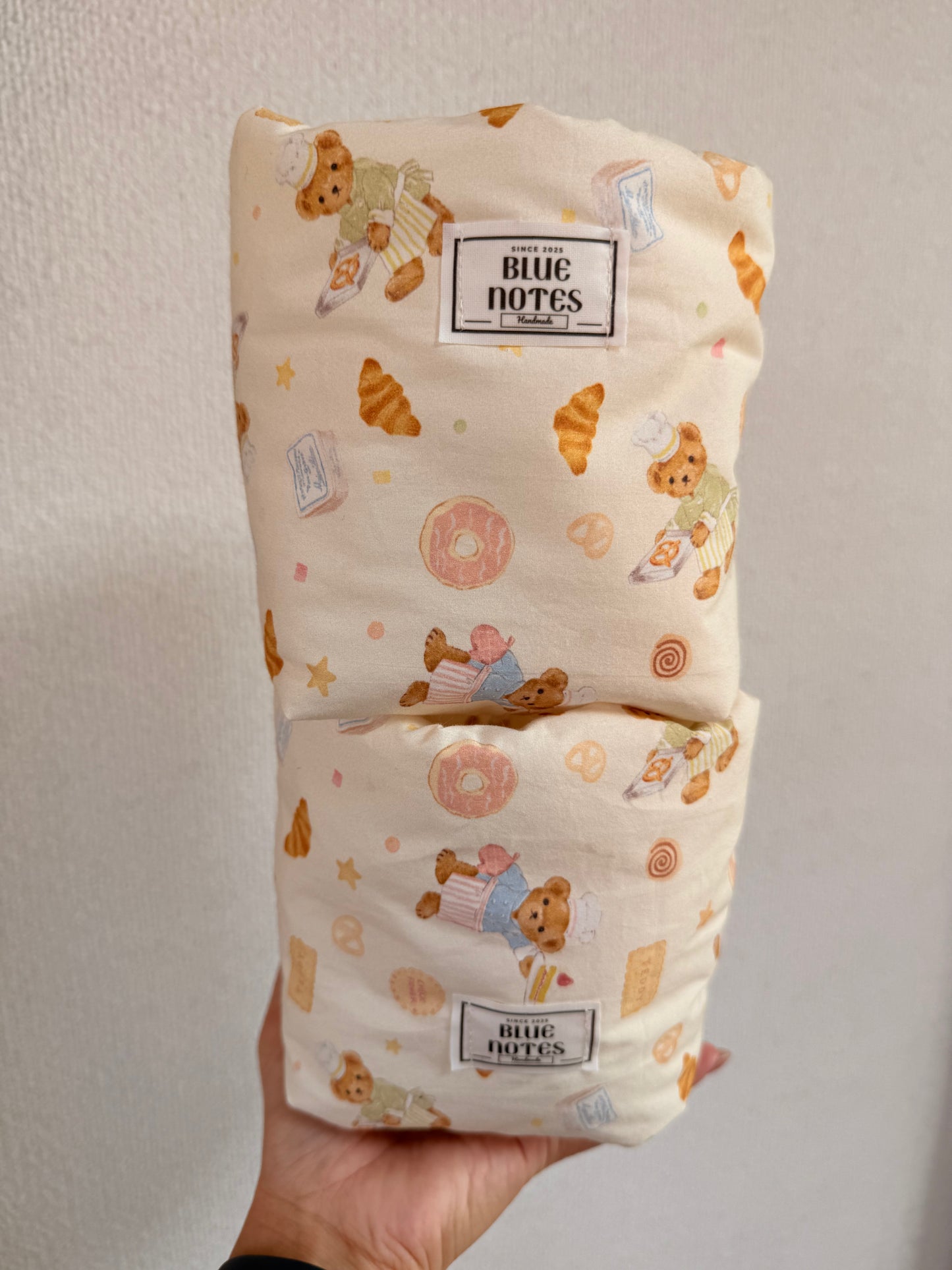 Ivory Cookie Bear Vanity Bucket