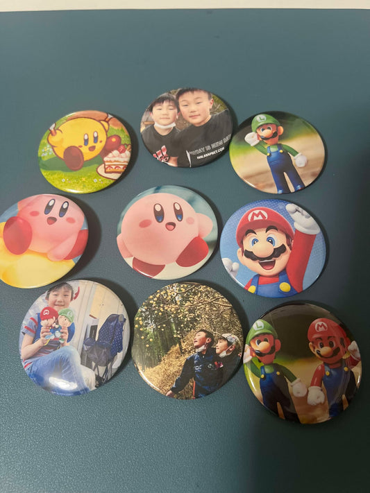 Custom Photo Pin badge