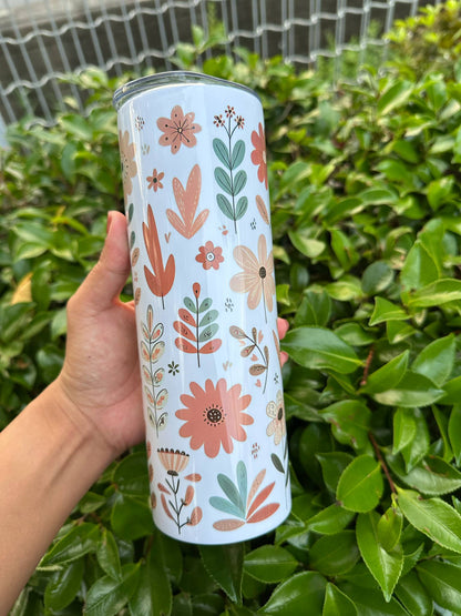 Handmade 20 oz Floral Tumblers