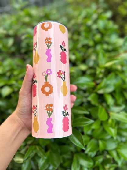 Handmade 20 oz Floral Tumblers