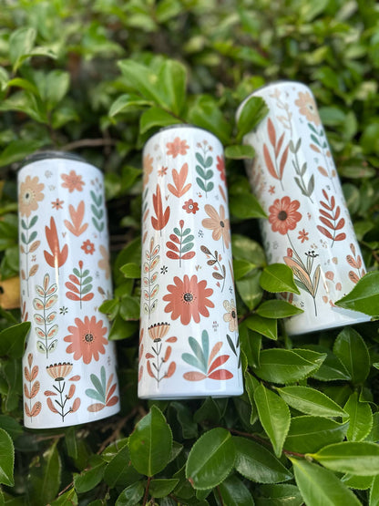 Handmade 20 oz Floral Tumblers