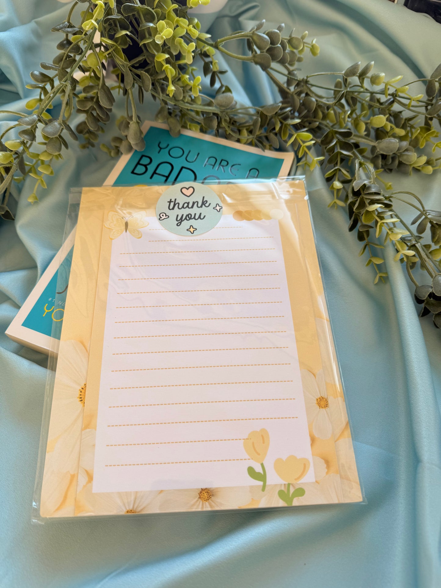 Yellow Floral Letter Set