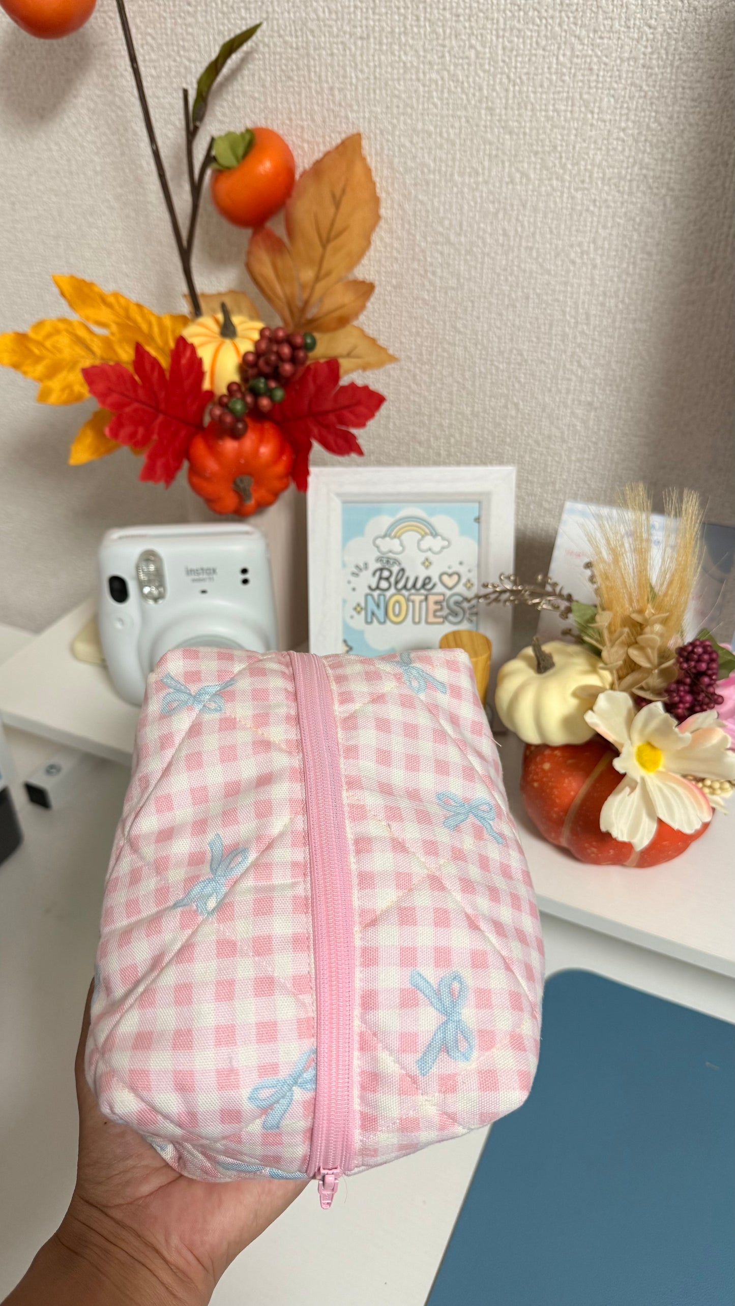 Hina: Pink Bow Makeup Pouch