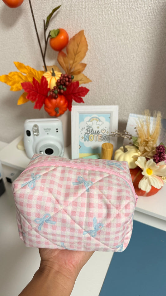 Hina: Pink Bow Makeup Pouch