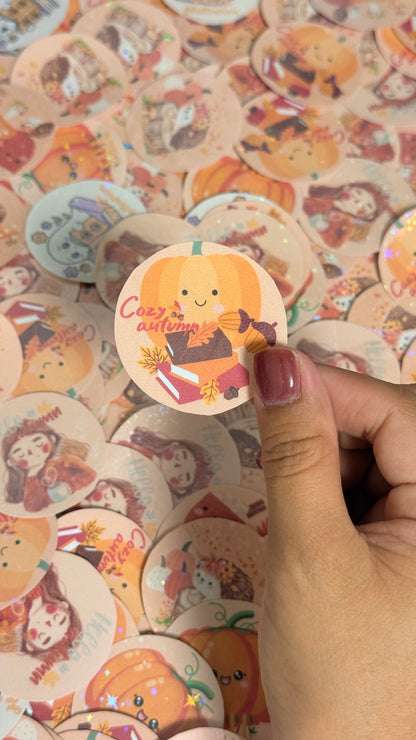 Fall collection stickers: Sparkly & Classic