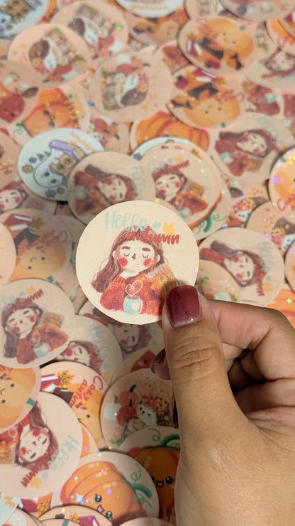 Fall collection stickers: Sparkly & Classic