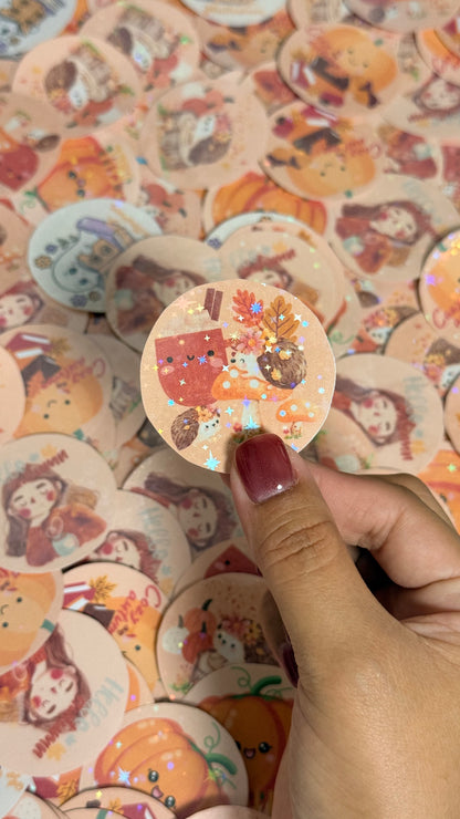 Fall collection stickers: Sparkly & Classic