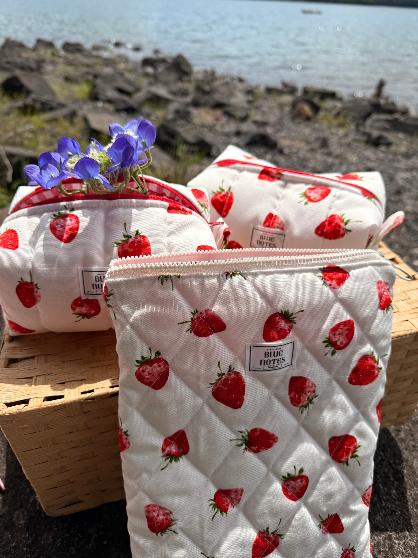 🍓 New Strawberry Make up pouches