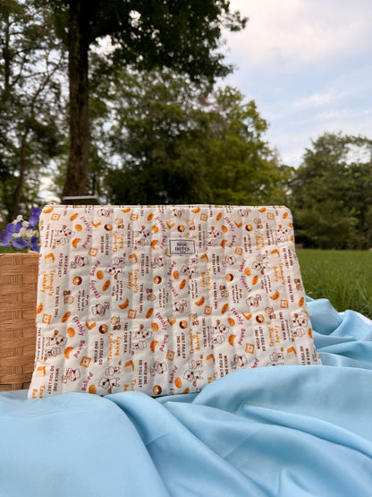 Bakery food themed laptop sleeve