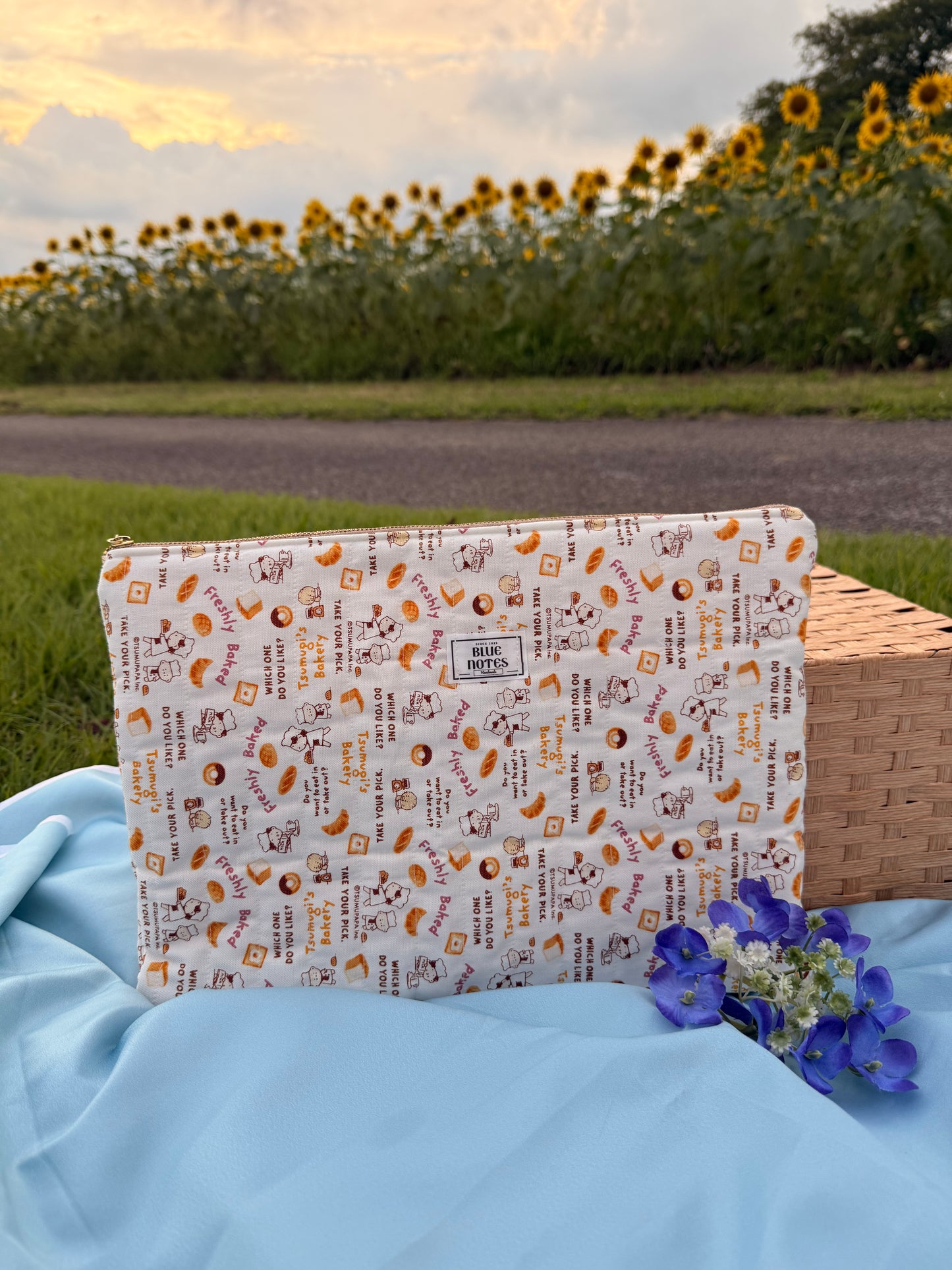 Bakery food themed laptop sleeve