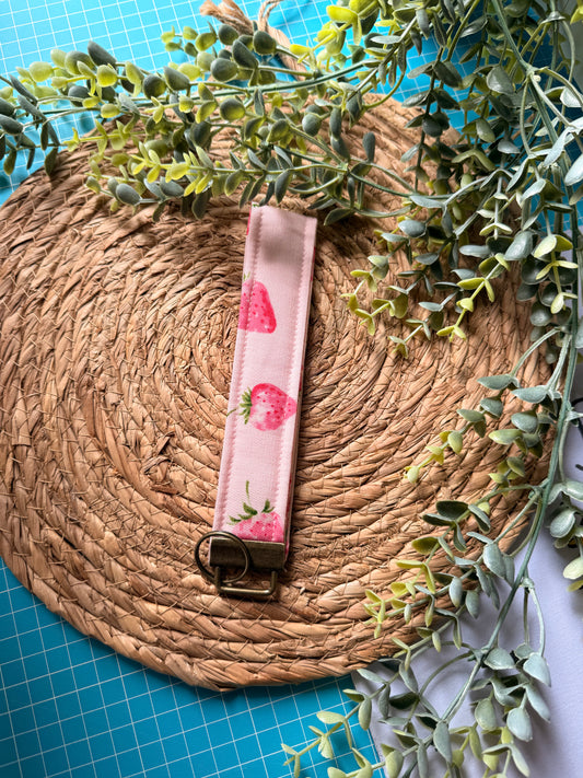 Strawberry print wristlets