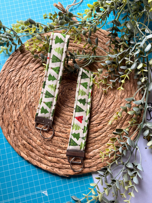 Christmas tree Keychain Wristlet