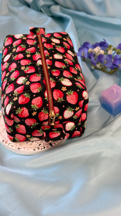 Strawberry Midnight Make up pouch