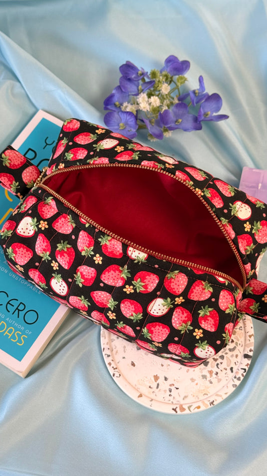 Strawberry Midnight Make up pouch