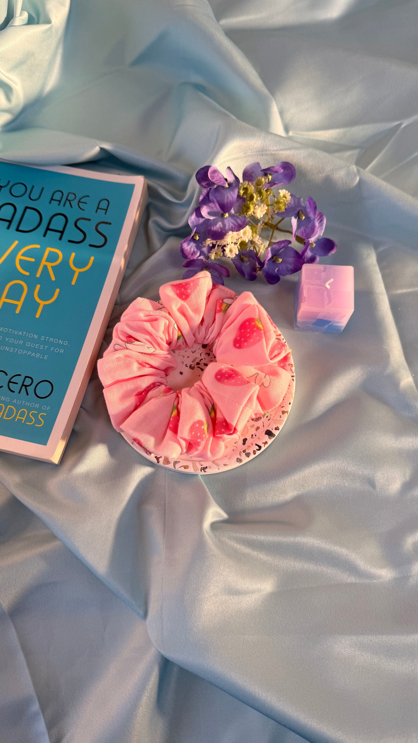 Whimsical scrunchies - Ruby