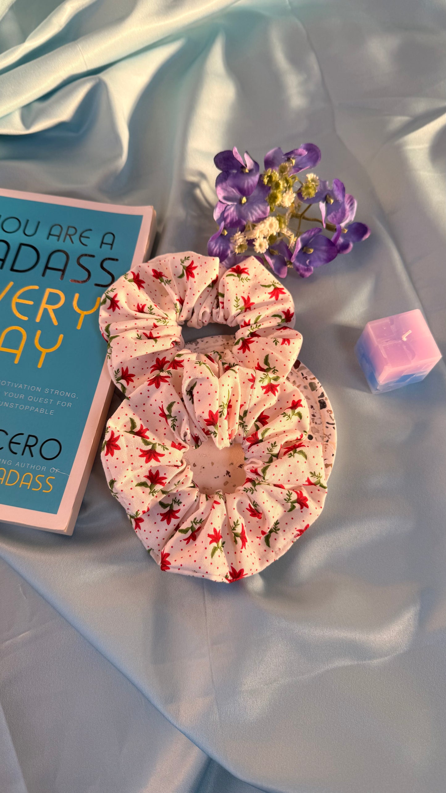 Lily Christmas scrunchie