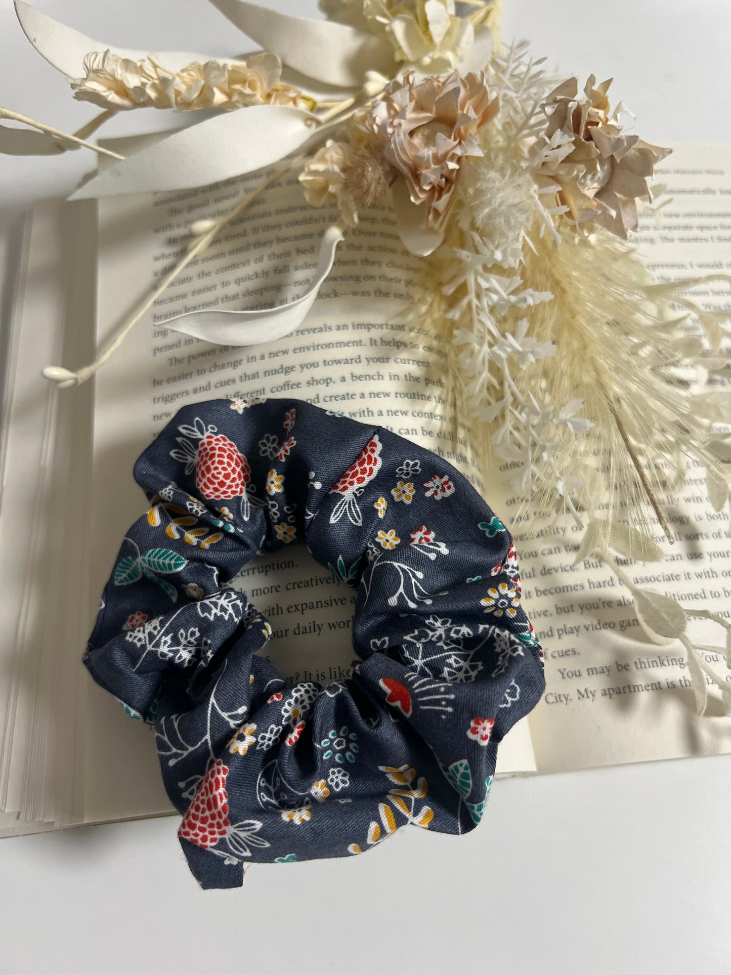 Handmade Floral Scrunchie