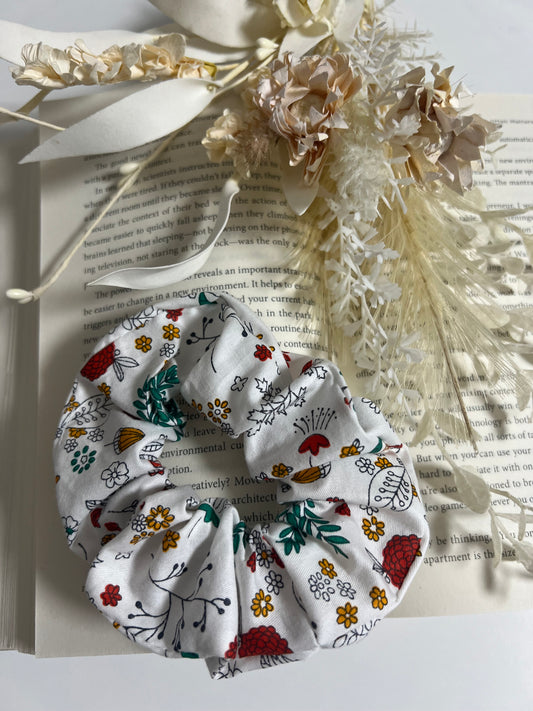 Handmade Floral Scrunchie