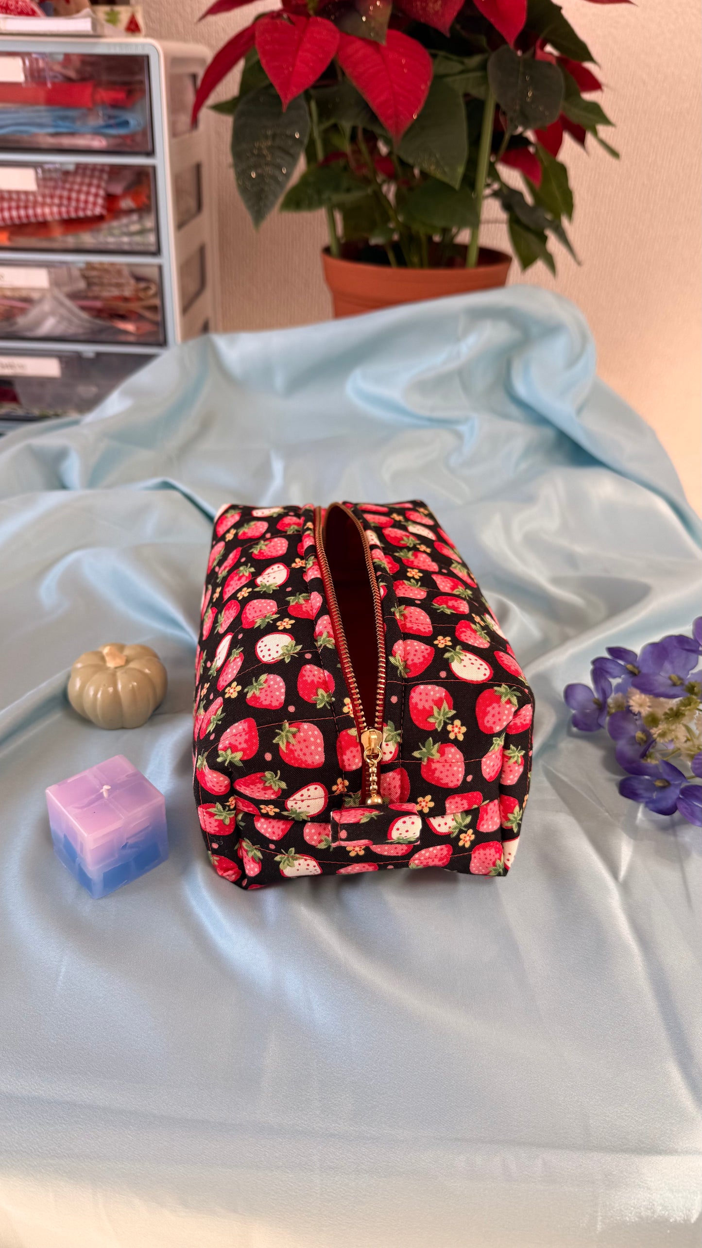 Strawberry Midnight Make up pouch