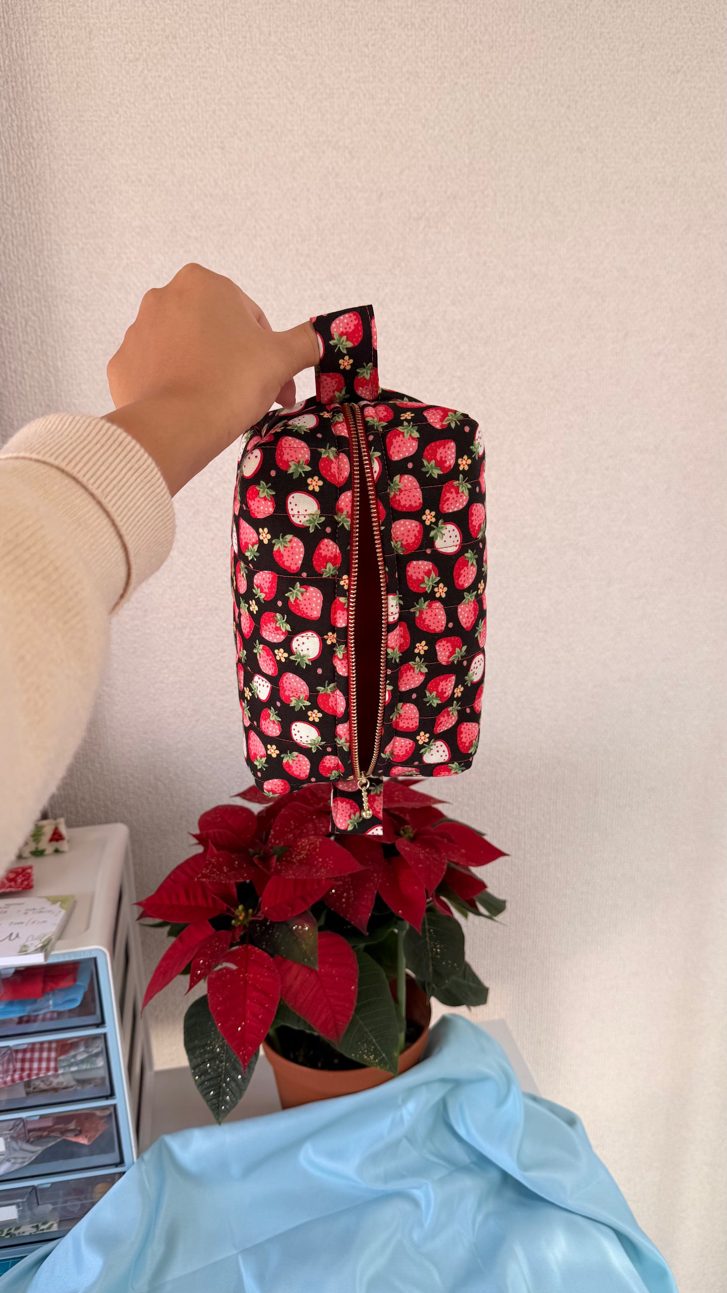 Strawberry Midnight Make up pouch