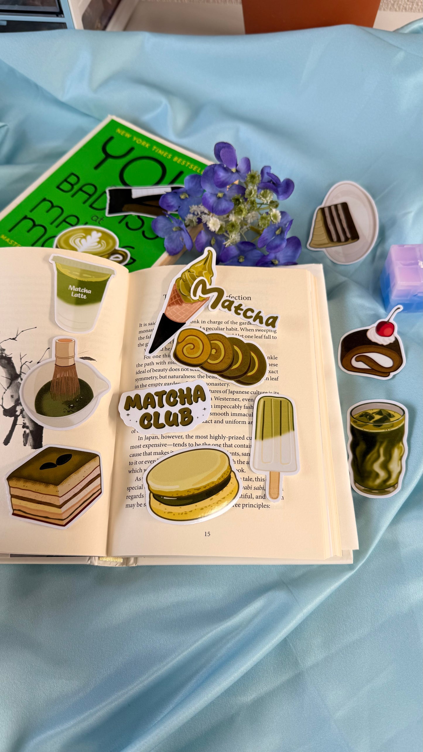 Kawaii Matcha Stickers