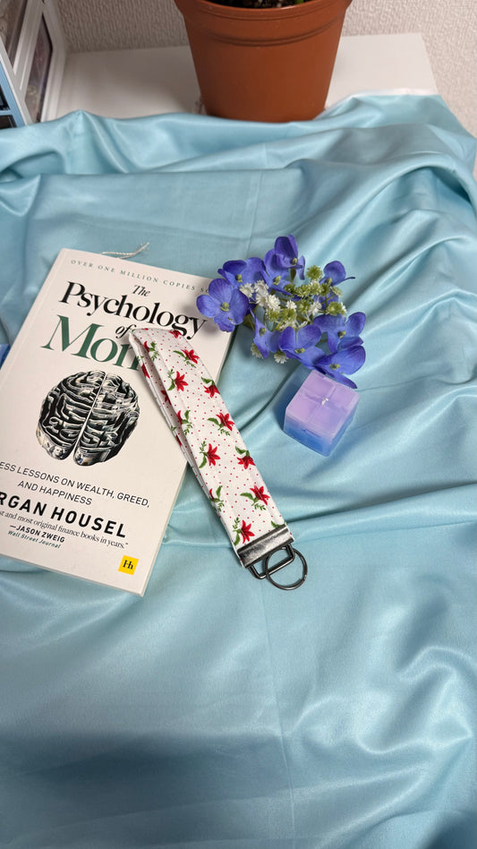 Lily Christmas Keychain Wristlet