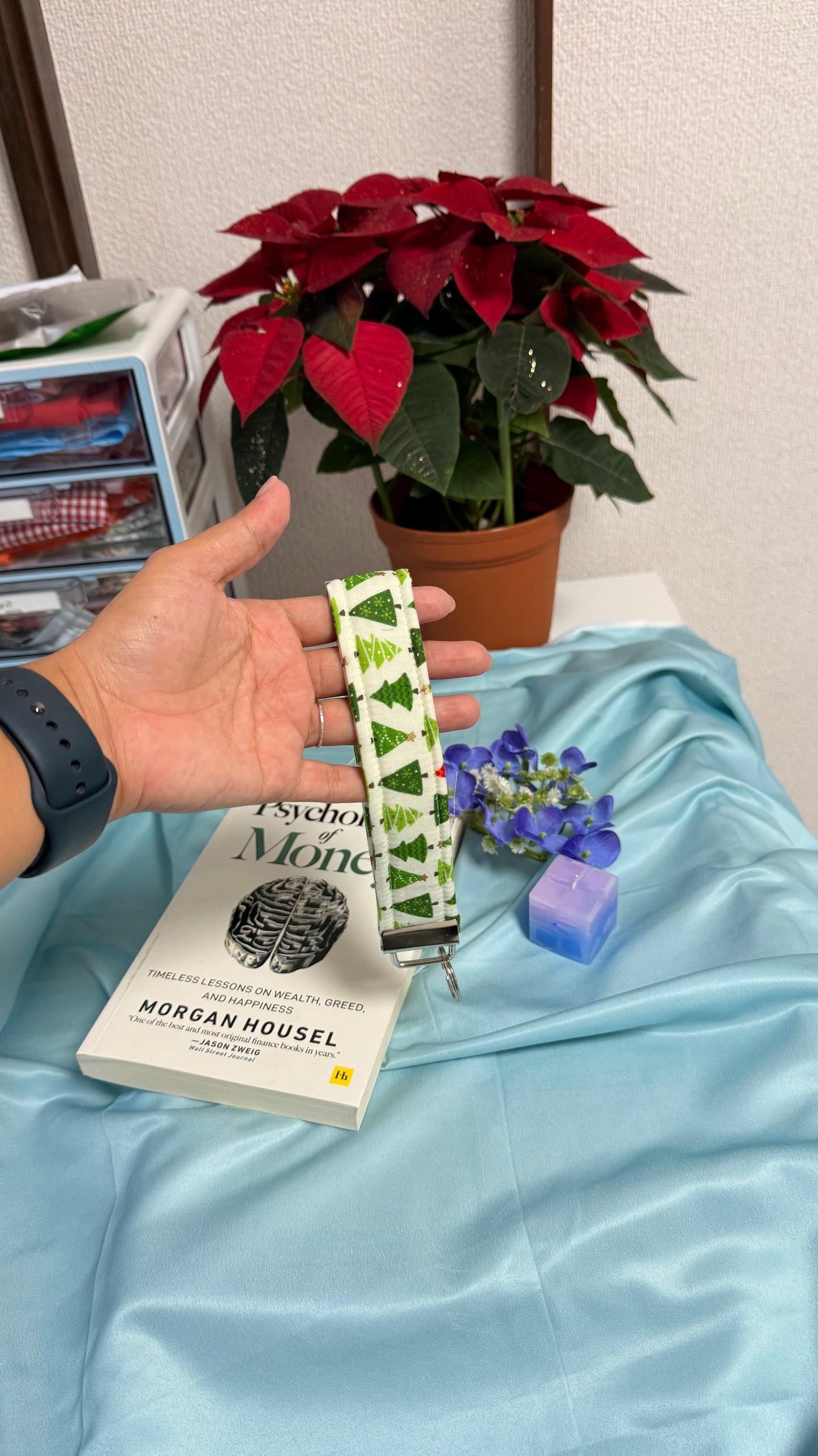 Christmas tree Keychain Wristlet