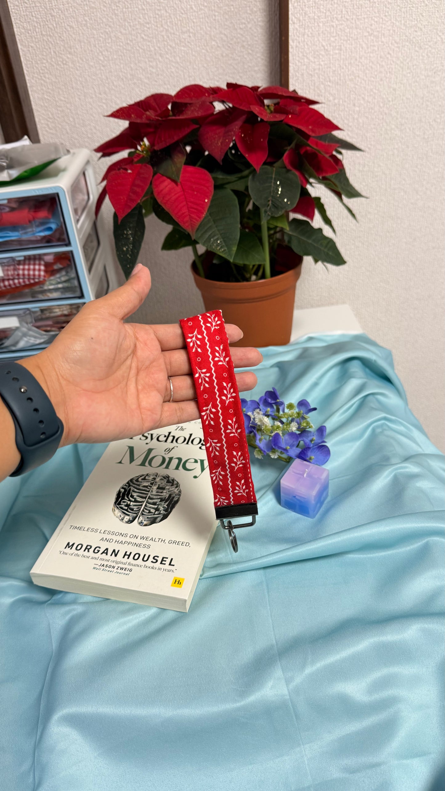 Rosie Christmas Keychain Wristlet