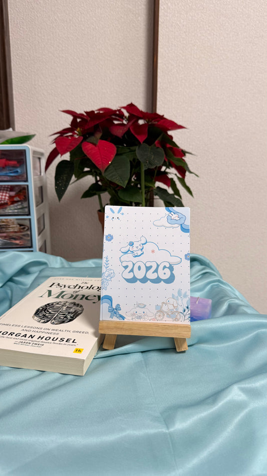 Light Blue Desk Calendar