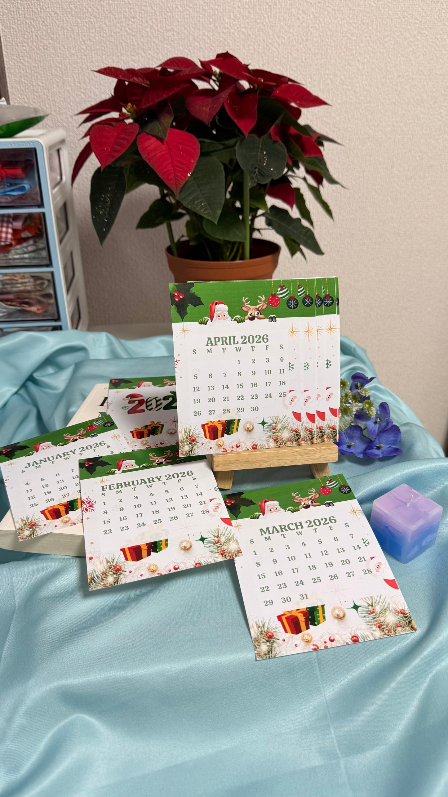 2026 Christmas Desk Calendar